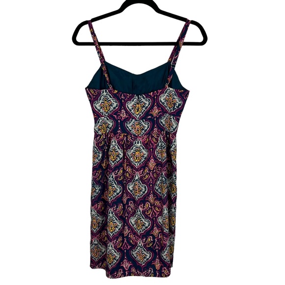 J. Crew Factory Pink Medallion Paisley Pockets Dress Size 0 - Picture 5 of 8